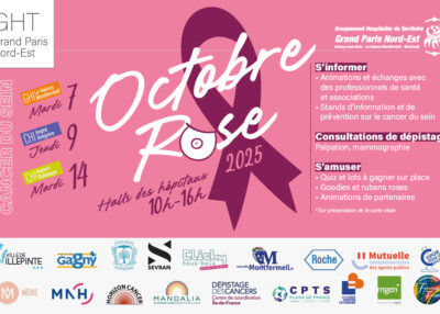 🎀 Mobilisation Octobre Rose 2025 : le dépistage au cœur des actions, le GHT GPNE se rassemble contre le cancer du sein