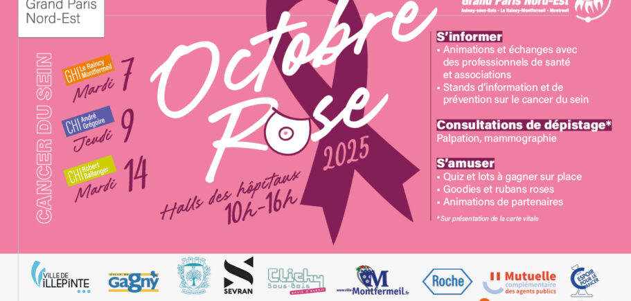 🎀 Mobilisation Octobre Rose 2025 : le dépistage au cœur des actions, le GHT GPNE se rassemble contre le cancer du sein